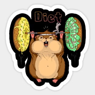 Diet Hamster Sticker